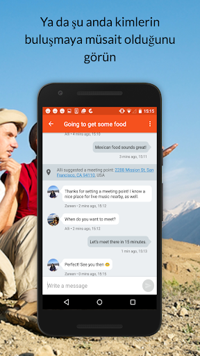 Couchsurfing Travel App ekran görüntüsü
