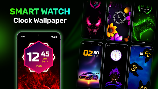Smart Watch - Clock Wallpaper ekran görüntüsü