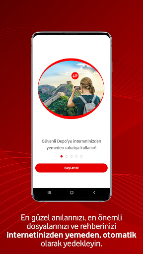 Vodafone Güvenli Depo ekran görüntüsü