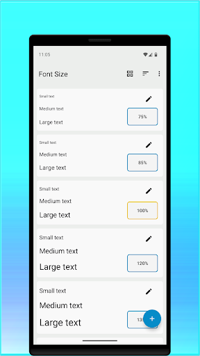 Font Size ekran görüntüsü