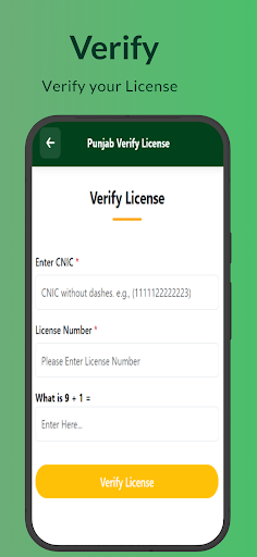 Driving License Verification ekran görüntüsü