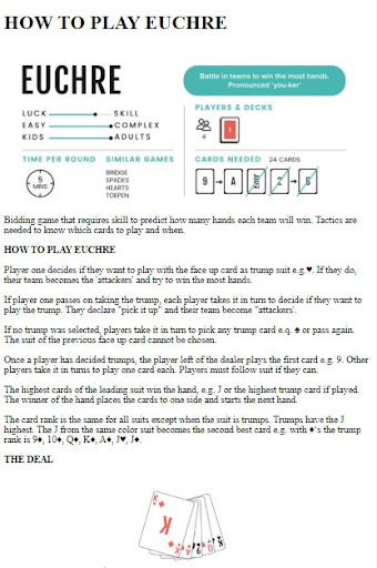 How to Play Euchre ekran görüntüsü