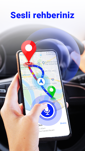 GPS Sesli Navigasyonu: Yön ekran görüntüsü