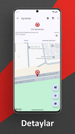 Hız kameraları Anywhere ekran görüntüsü