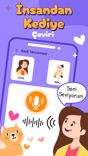 İnsandan kediye çevirmen ekran görüntüsü