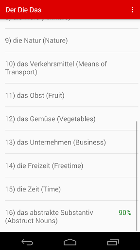 Alman Dilbilgisini Der Die Das ekran görüntüsü
