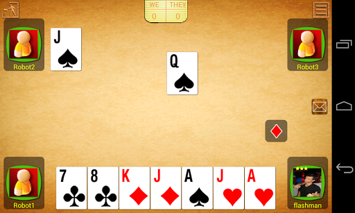 Belot online (Bridge-Belote) ekran görüntüsü
