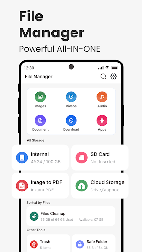Dosya Yöneticisi, File Manager ekran görüntüsü