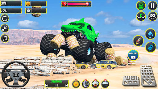 Monster Truck Stunts Racing 3D ekran görüntüsü