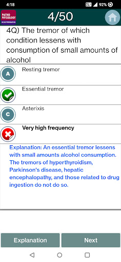 Pathophysiology Quiz ekran görüntüsü