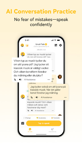 Swedish Ai - Learn Swedish ekran görüntüsü