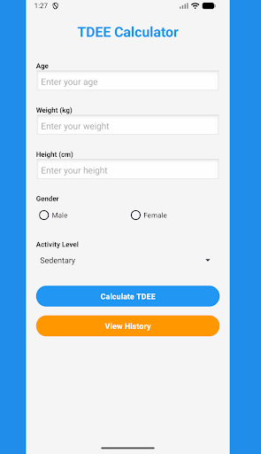 TDEE Calculator ekran görüntüsü