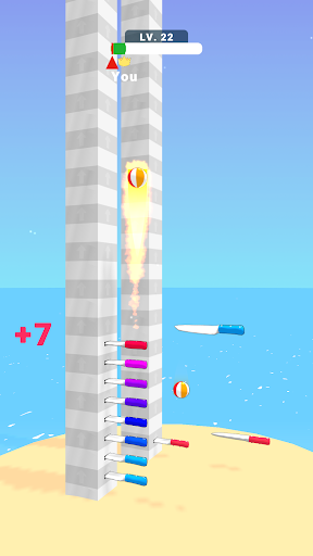 Ball Up: Knife Racing ekran görüntüsü