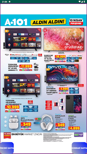 Market fiyatları BİM,ŞOK,A101 ekran görüntüsü