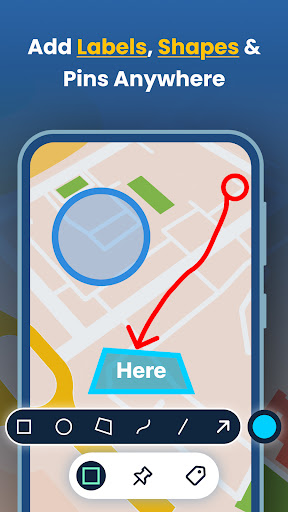 Sketch On Map: Draw Label Pins ekran görüntüsü