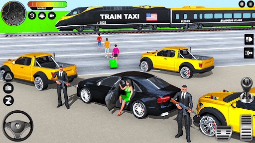 Crazy Car Driving: Taxi Games ekran görüntüsü