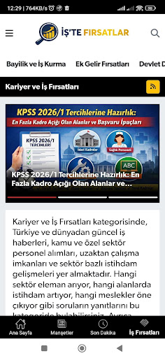 İş'te Fırsatlar ekran görüntüsü
