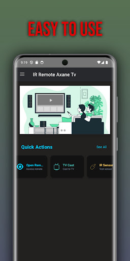 Remote for Axane tv ekran görüntüsü