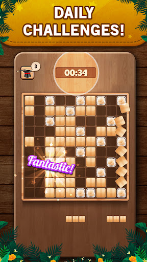 Wooden 100 Block Puzzle Game ekran görüntüsü
