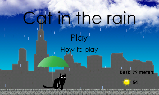 Cat in the rain ekran görüntüsü