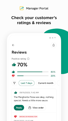Glovo Manager Portal ekran görüntüsü
