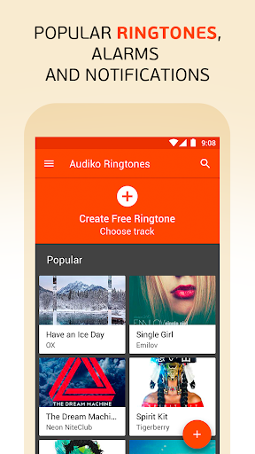 Audiko: ringtones, notificatio ekran görüntüsü
