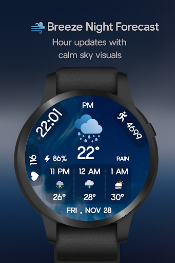 Hourly Weather for Wear OS ekran görüntüsü