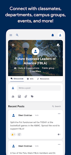 Peru State College Portal ekran görüntüsü