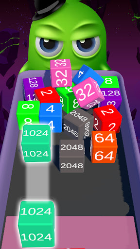 Zincir birleştirme 2048: 3D ekran görüntüsü