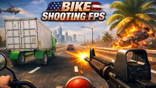 Gun Bike FPS Shooter ekran görüntüsü
