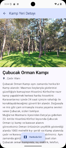 Kamp Yerleri ekran görüntüsü