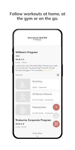 Williams Center Fitness ekran görüntüsü