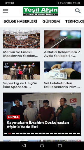 Yeşil Afşin Gazetesi ekran görüntüsü