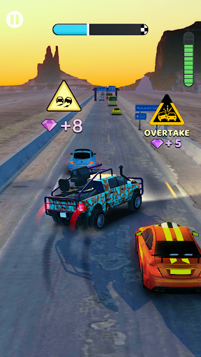 Overtake Rush 3D: Araba Oyunu ekran görüntüsü