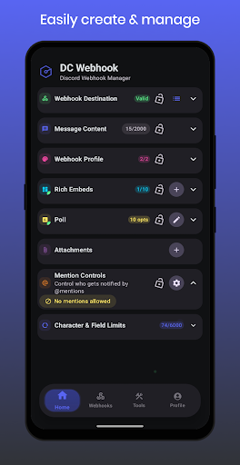 DC Webhook - for Discord ekran görüntüsü