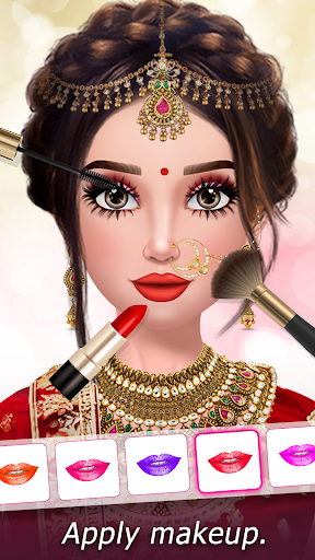 Indian Wedding Dress up Makeup ekran görüntüsü
