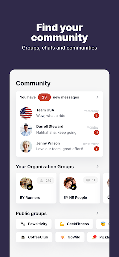GoJoe: social fitness ekran görüntüsü