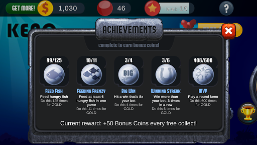 A Keno Game ekran görüntüsü