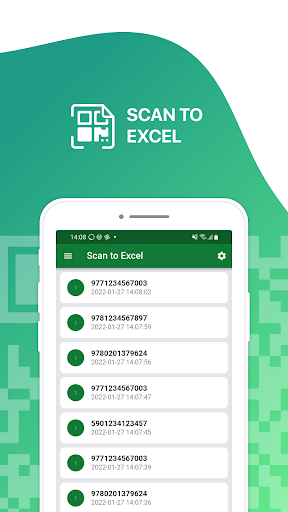 Scan to Excel - QR & Barcode ekran görüntüsü