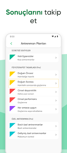 Kegel Uygulaması ekran görüntüsü