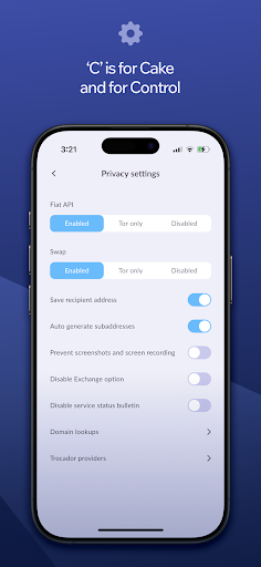 Cake Wallet: Crypto, Made Easy ekran görüntüsü