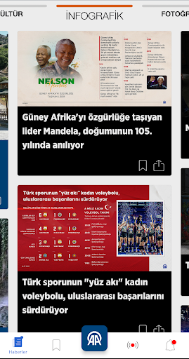 Anadolu Ajansı ekran görüntüsü