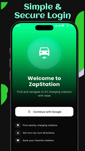 ZapStation: EV Charge Finder ekran görüntüsü