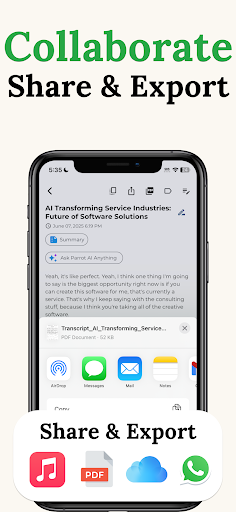 Voice to Text AI: Parrot Notes ekran görüntüsü