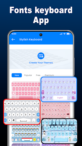 Şık Klavye Yazı Tipler ve Emoj ekran görüntüsü