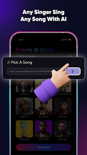 SingUp Music: AI Cover Songs ekran görüntüsü