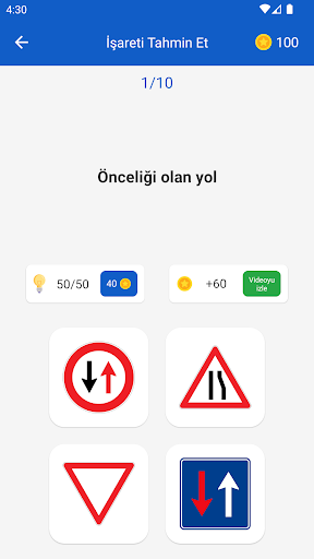 Trafik İşaretleri: Ehliyet TR ekran görüntüsü