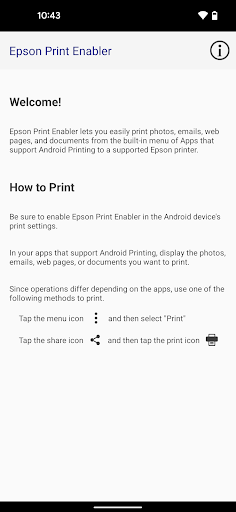 Epson Print Enabler ekran görüntüsü