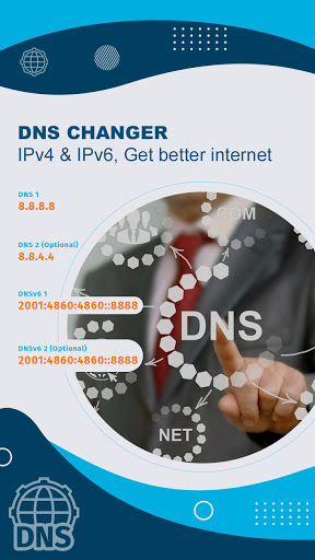 DNS Changer, IPv4 & IPv6 ekran görüntüsü