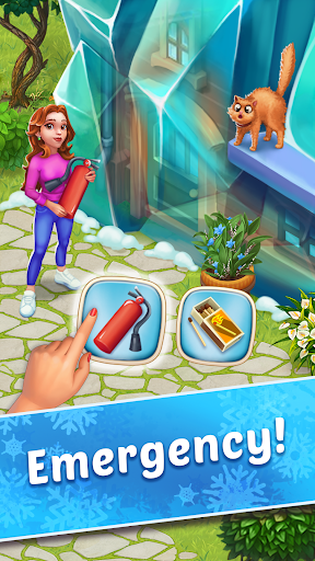 Coldscapes: My Match-3 Family ekran görüntüsü